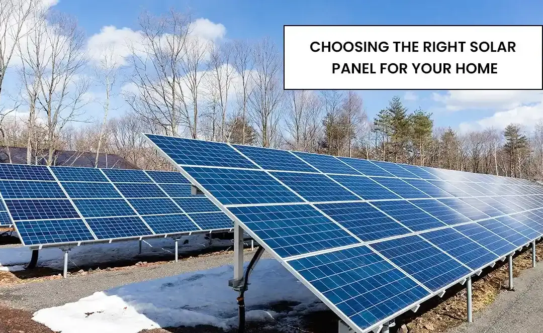 Choosing the Right Solar Panel for Your Home