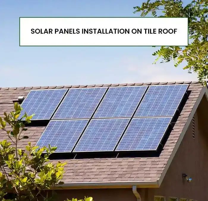 Solar Panels Installation On Tile Roof